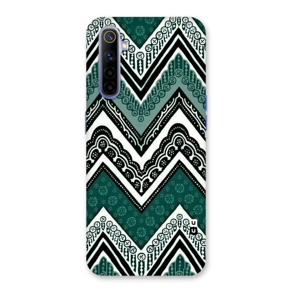 Green Chevron Back Case for Realme 6