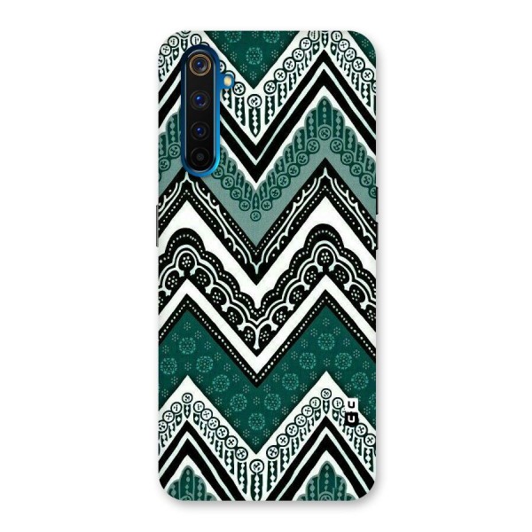 Green Chevron Back Case for Realme 6 Pro