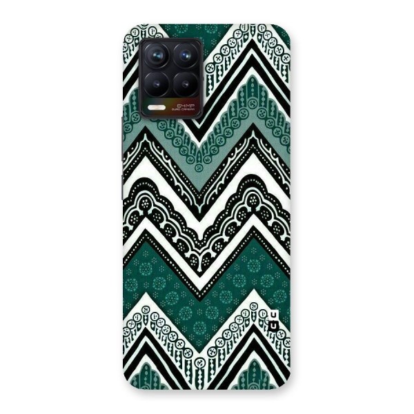 Green Chevron Back Case for Realme 8