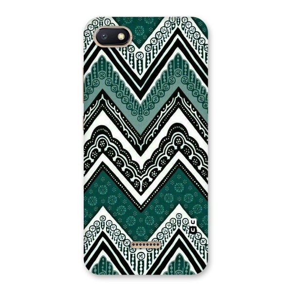 Green Chevron Back Case for Redmi 6A