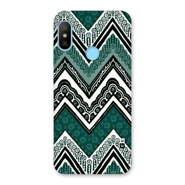 Green Chevron Back Case for Redmi 6 Pro