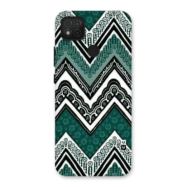 Green Chevron Back Case for Redmi 9C