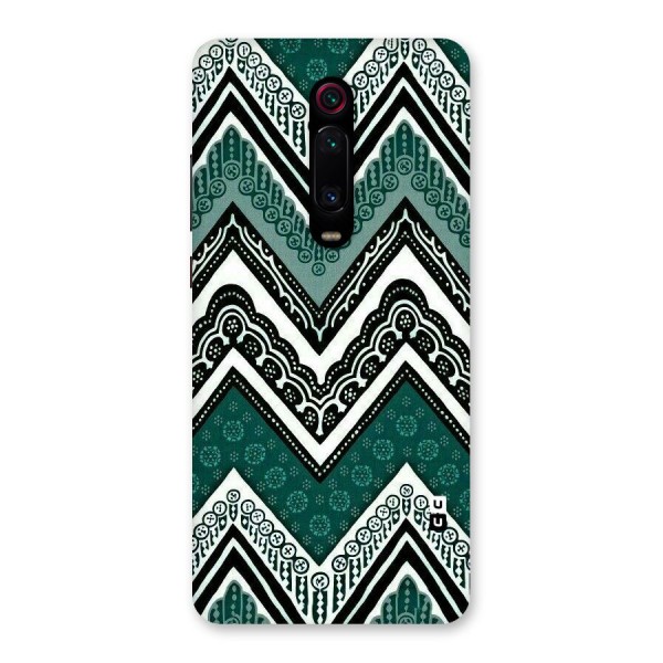 Green Chevron Back Case for Redmi K20 Pro