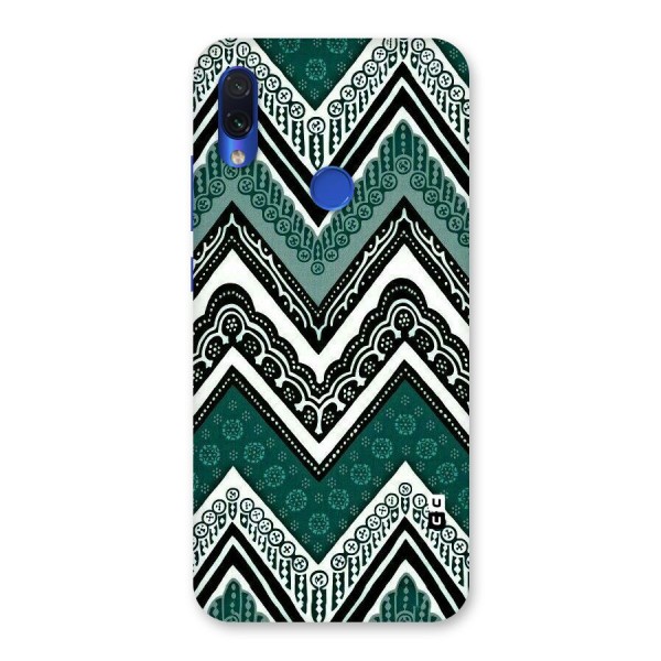 Green Chevron Back Case for Redmi Note 7