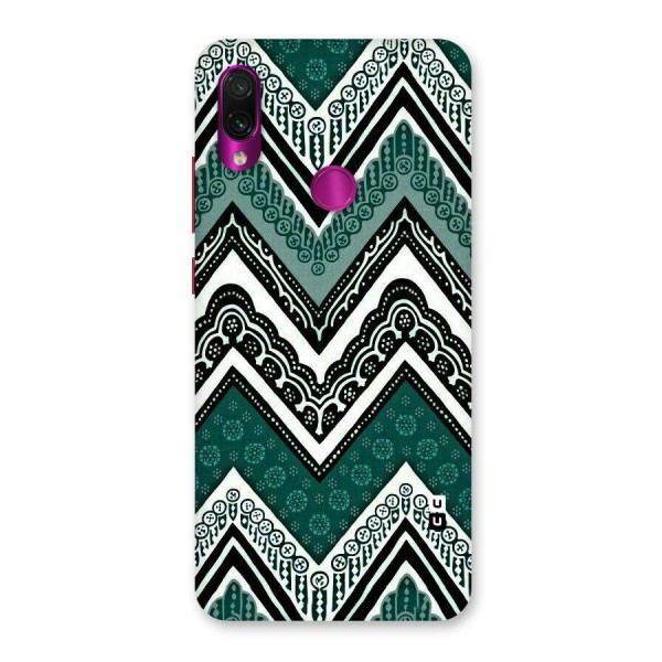 Green Chevron Back Case for Redmi Note 7 Pro