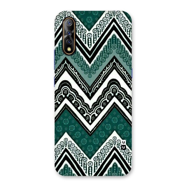 Green Chevron Back Case for Vivo S1