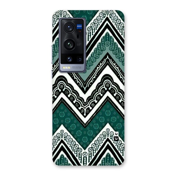 Green Chevron Back Case for Vivo X60 Pro Plus