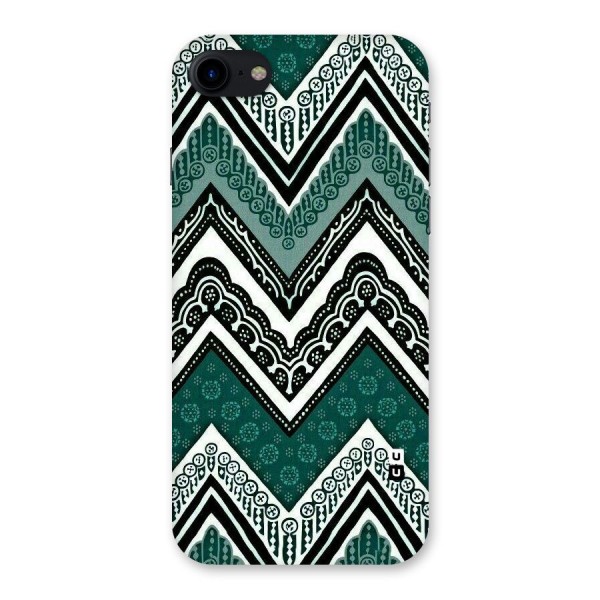 Green Chevron Back Case for iPhone SE 2020