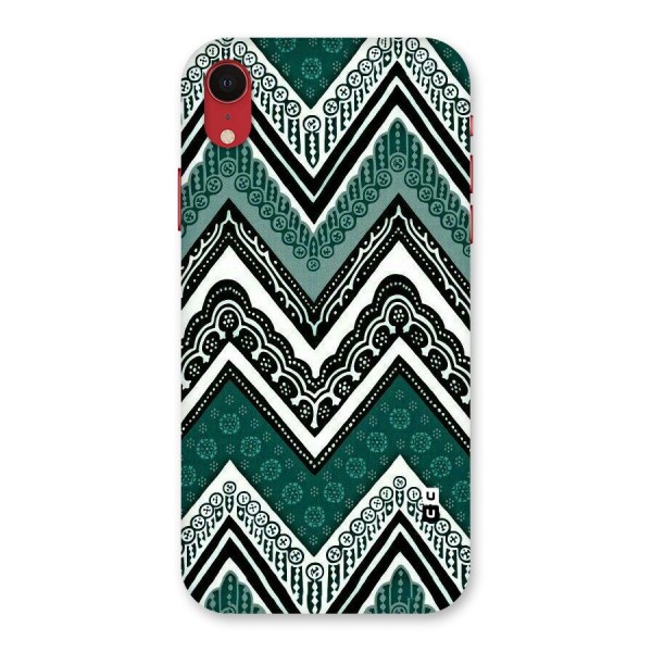 Green Chevron Back Case for iPhone XR