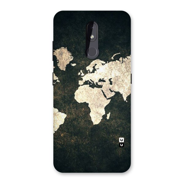 Green Gold Map Design Back Case for Nokia 3.2