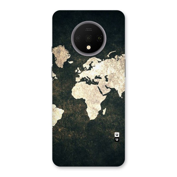 Green Gold Map Design Back Case for OnePlus 7T