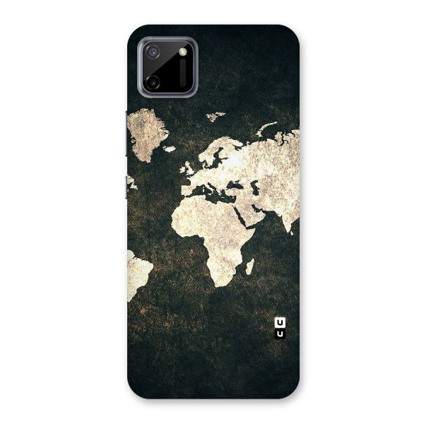 Green Gold Map Design Back Case for Realme C11