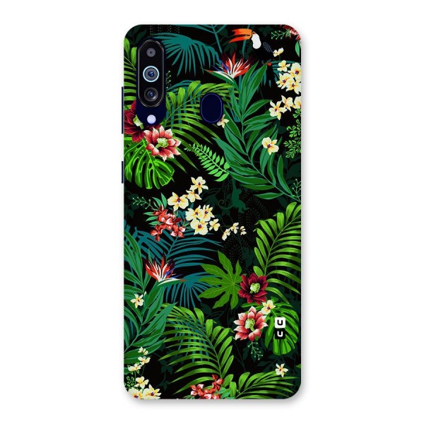 Green Leaf Design Back Case for Galaxy A60