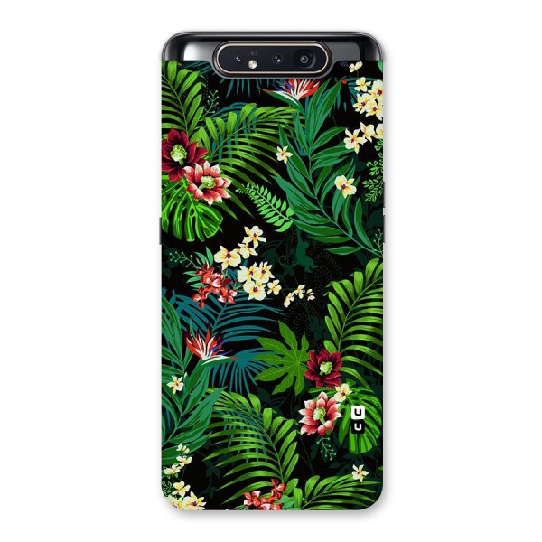 Green Leaf Design Back Case for Galaxy A80