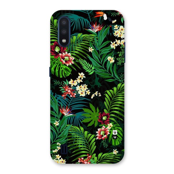 Green Leaf Design Back Case for Galaxy M01