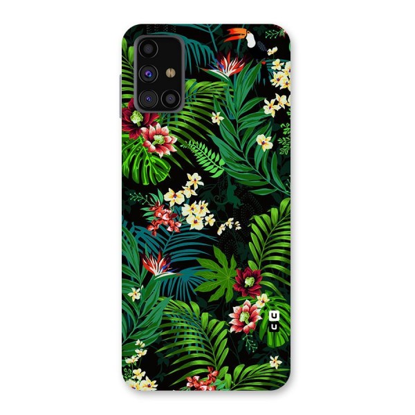 Green Leaf Design Back Case for Galaxy M31s