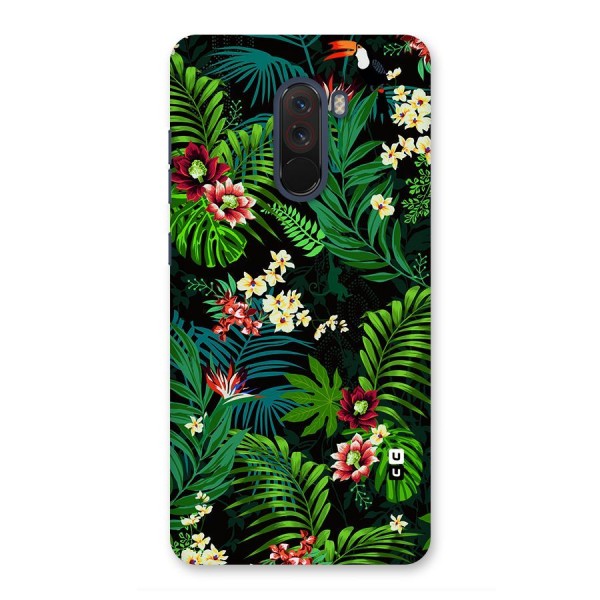 Green Leaf Design Back Case for Poco F1