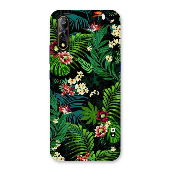 Green Leaf Design Back Case for Vivo S1