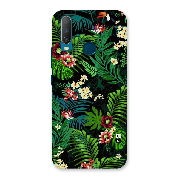 Green Leaf Design Back Case for Vivo Y15