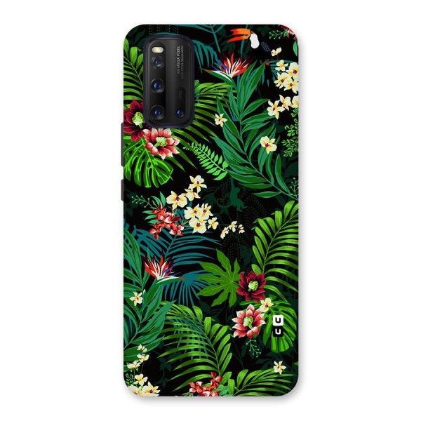 Green Leaf Design Back Case for Vivo iQOO 3