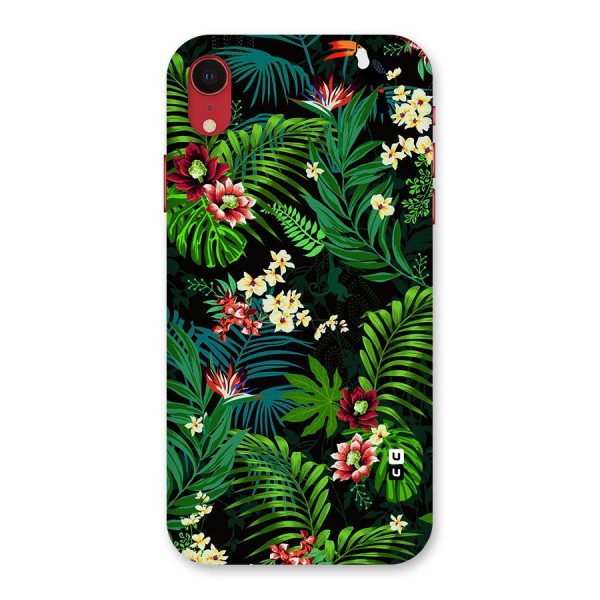 Green Leaf Design Back Case for iPhone XR