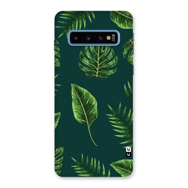 Green Leafs Back Case for Galaxy S10