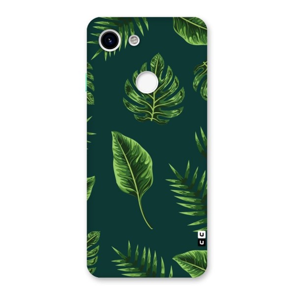 Green Leafs Back Case for Google Pixel 3