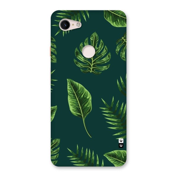 Green Leafs Back Case for Google Pixel 3 XL