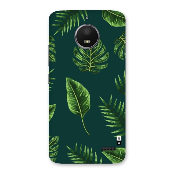 Green Leafs Back Case for Moto E4