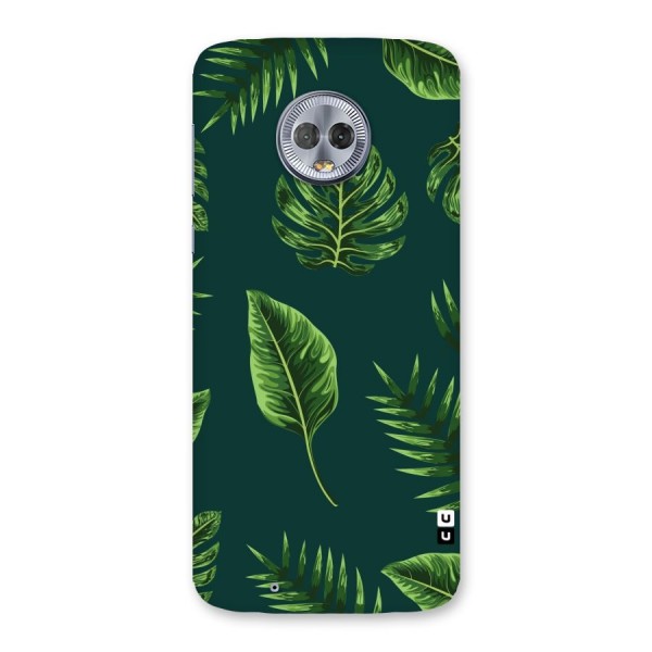 Green Leafs Back Case for Moto G6