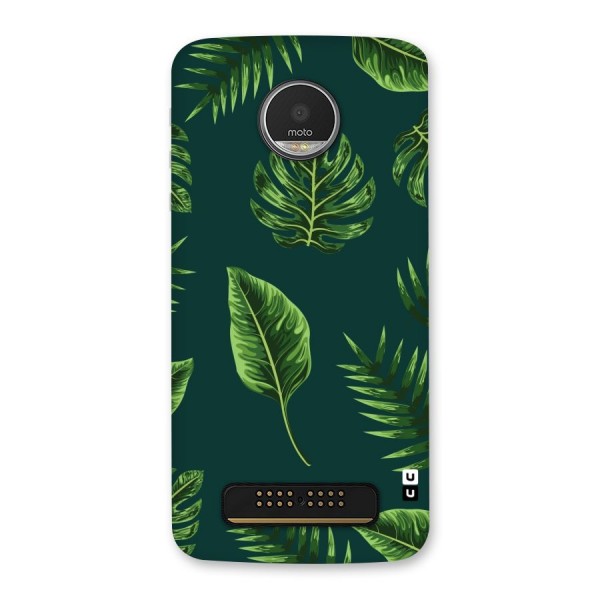 Green Leafs Back Case for Moto Z Play