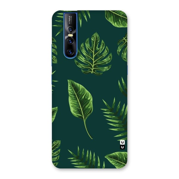 Green Leafs Back Case for Vivo V15 Pro