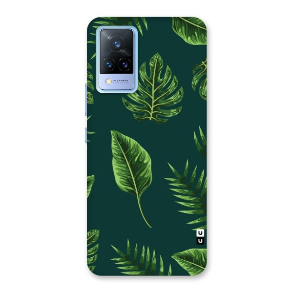 Green Leafs Back Case for Vivo V21 5G