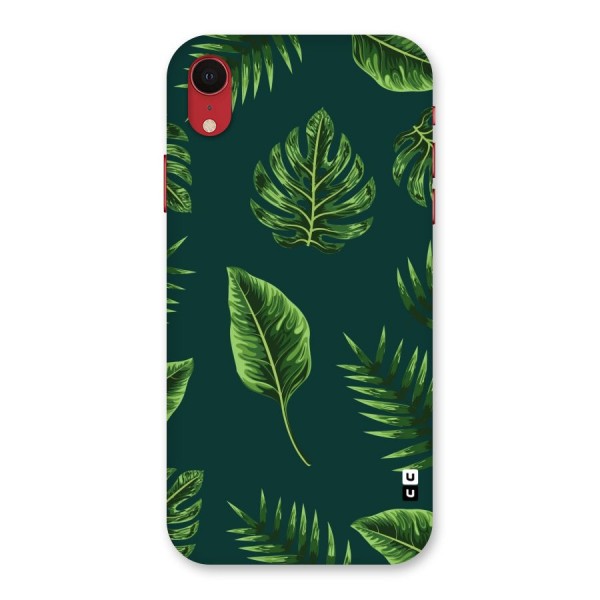 Green Leafs Back Case for iPhone XR