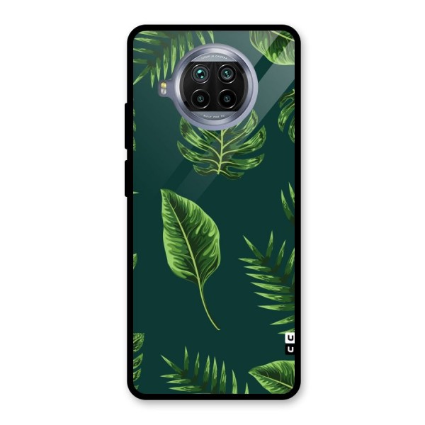 Green Leafs Glass Back Case for Mi 10i