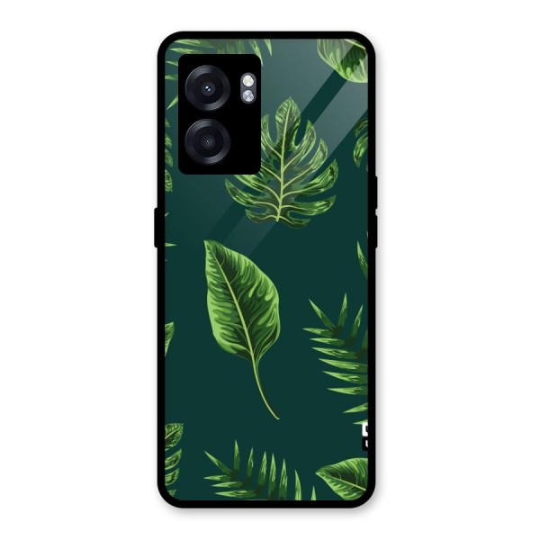 Green Leafs Glass Back Case for Oppo K10 (5G)