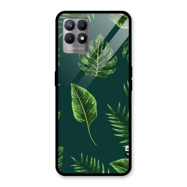 Green Leafs Glass Back Case for Realme 8i