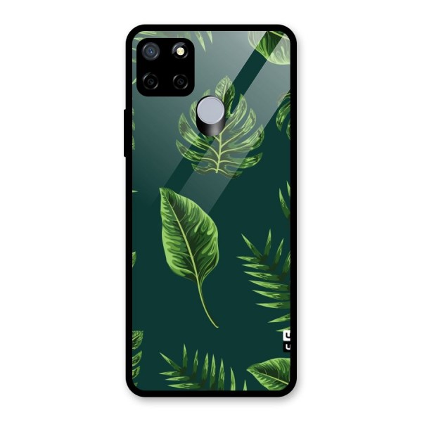 Green Leafs Glass Back Case for Realme C12