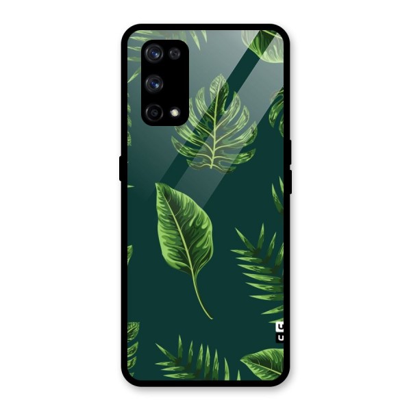 Green Leafs Glass Back Case for Realme X7 Pro