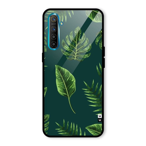 Green Leafs Glass Back Case for Realme XT