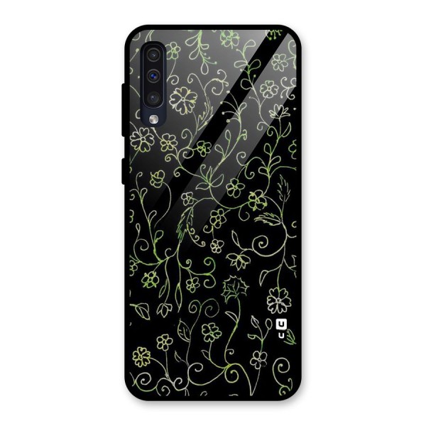 Green Leaves Glass Back Case for Galaxy A50