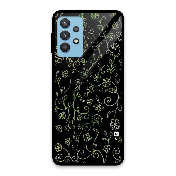 Green Leaves Glass Back Case for Galaxy M32 5G