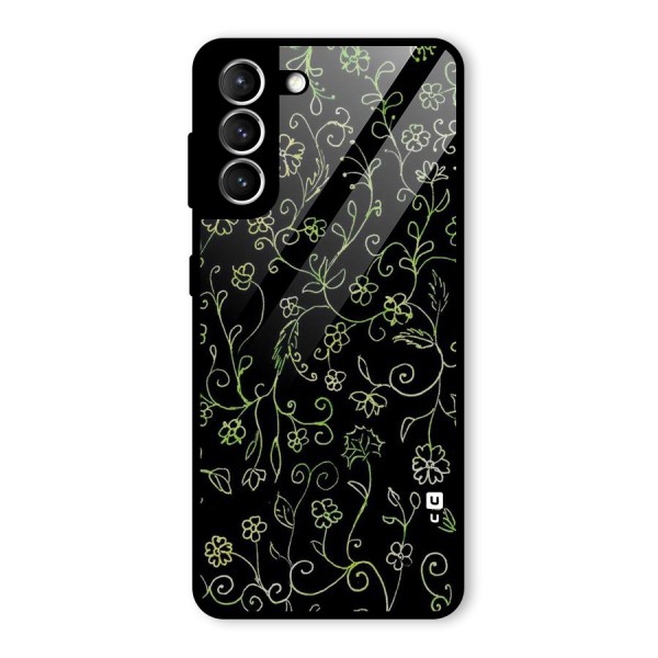 Green Leaves Glass Back Case for Galaxy S21 5G