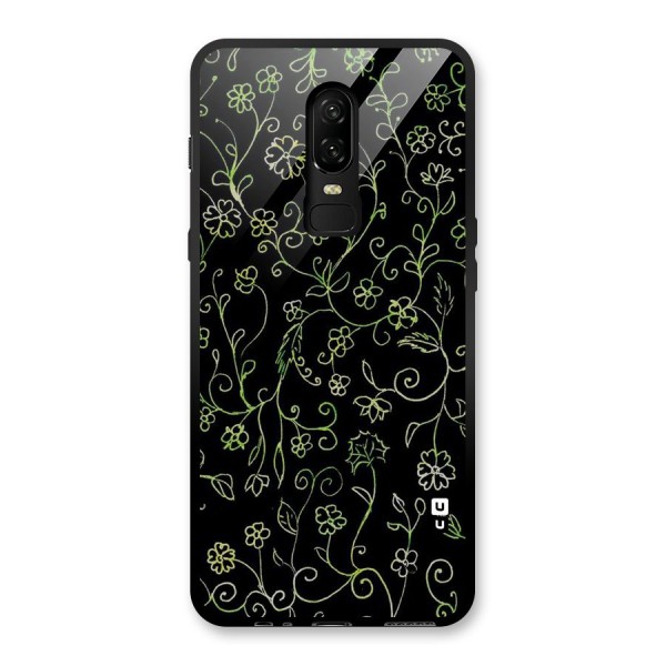 Green Leaves Glass Back Case for OnePlus 6