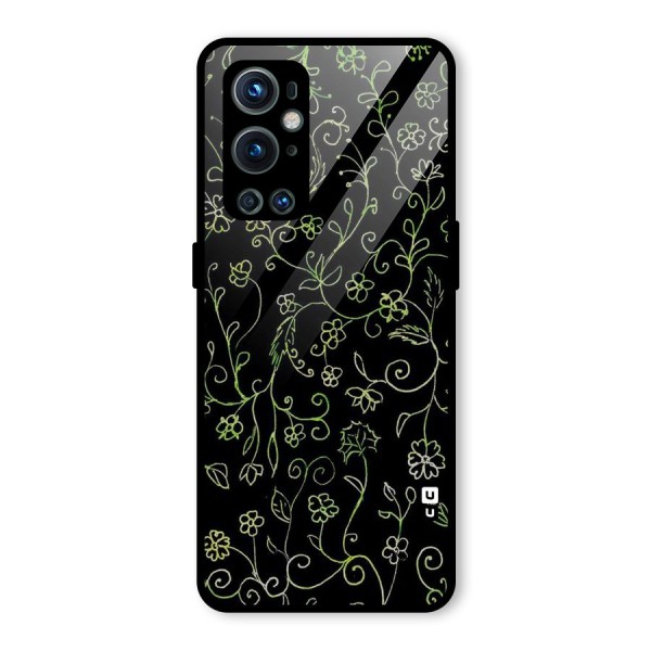 Green Leaves Glass Back Case for OnePlus 9 Pro