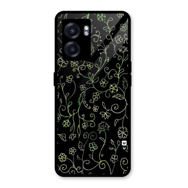 Green Leaves Glass Back Case for Oppo K10 (5G)