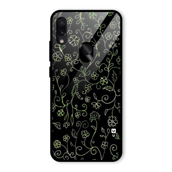 Green Leaves Glass Back Case for Redmi Note 7