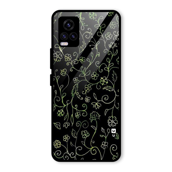 Green Leaves Glass Back Case for Vivo V20