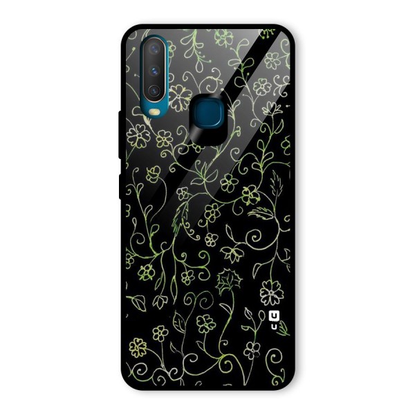 Green Leaves Glass Back Case for Vivo Y15