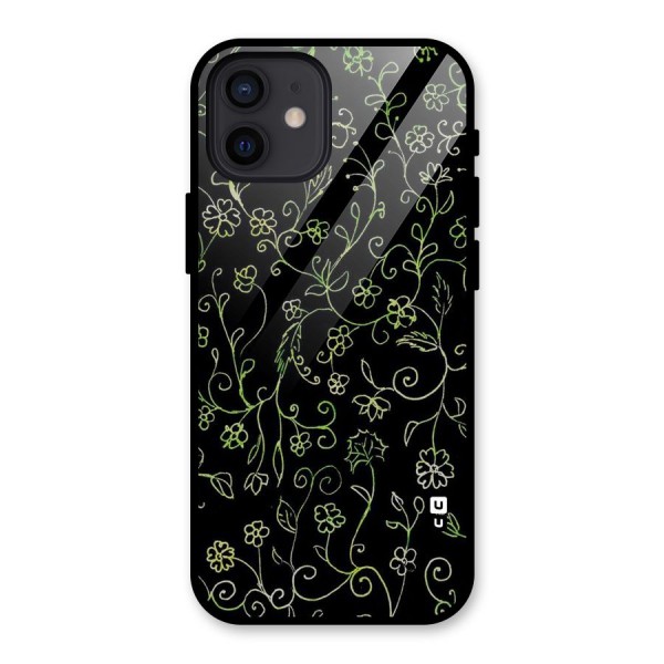 Green Leaves Glass Back Case for iPhone 12